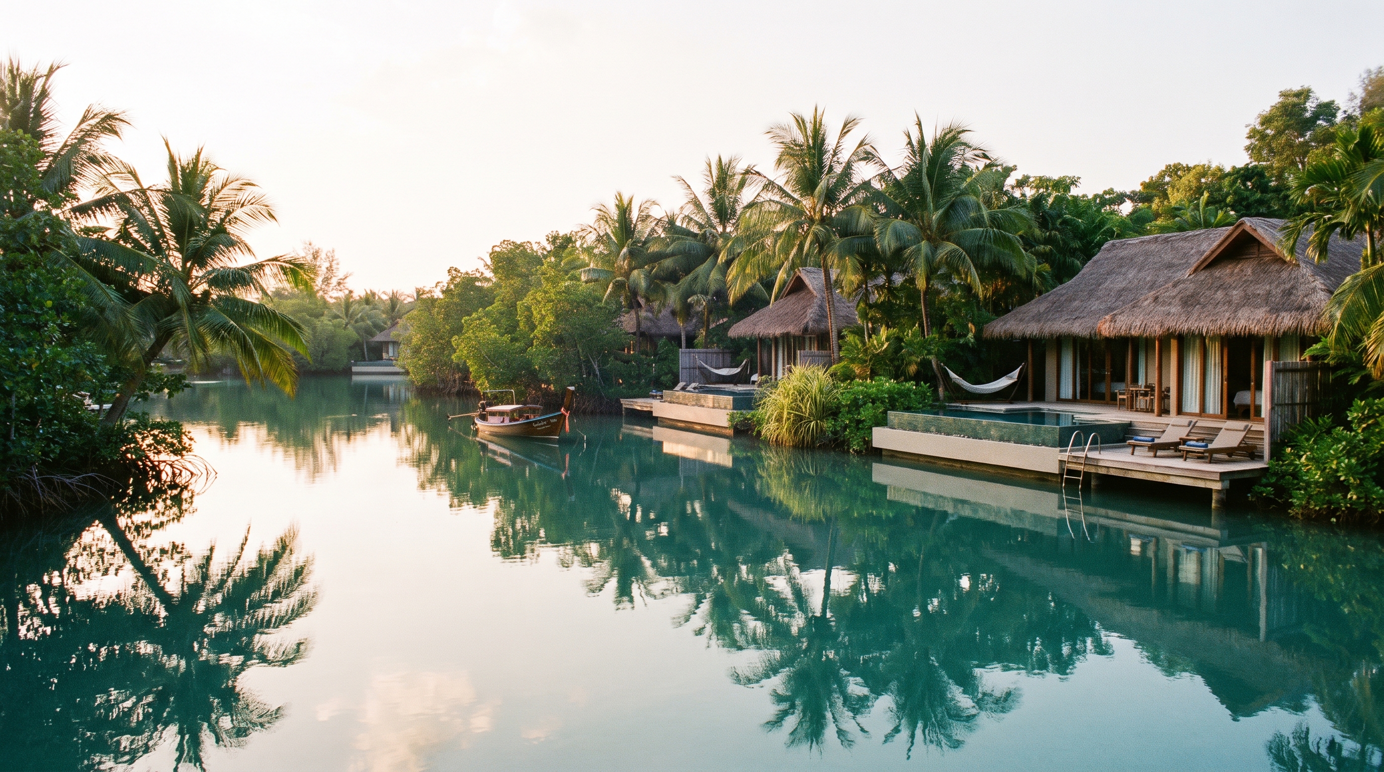 Mai Khao Lagoons resort on the quiet Mai Khao Beach in Phuket, Thailand